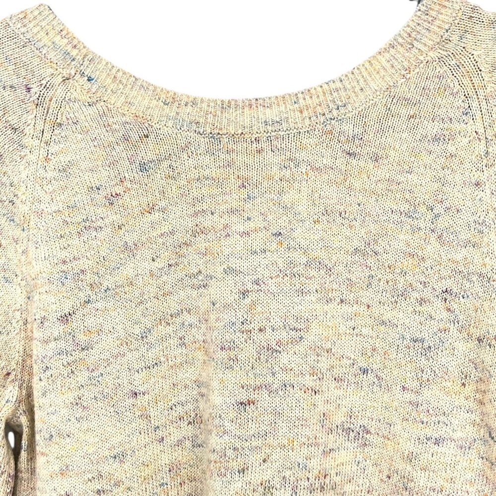 Bellerose Avogy Sweater Womens Small Beige Cotton Acrylic Linen Knit Pullover - Picture 5 of 12